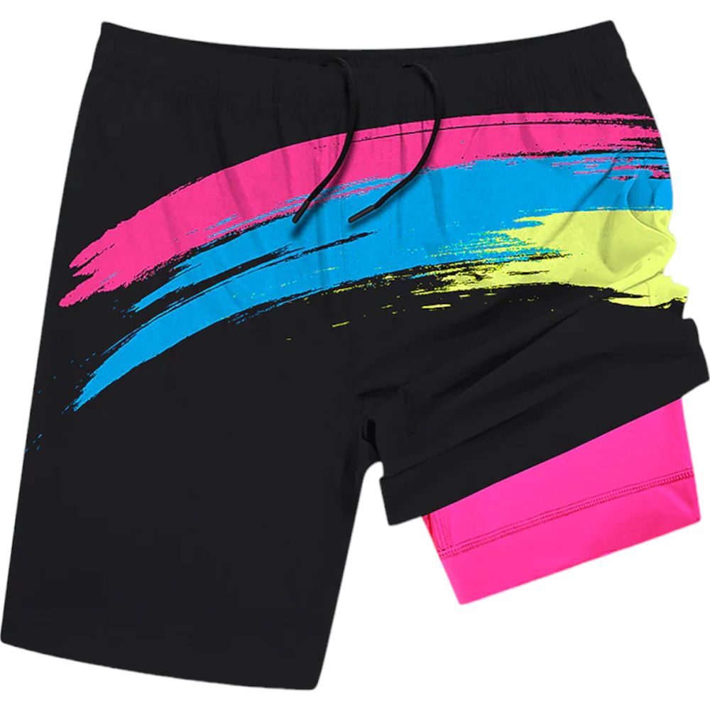 Chubbies The Living Colors Mens XL Compression Lined Athlounge Shorts 7"